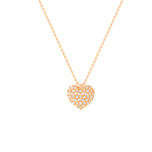 Damas Valentine's Day Collection Necklace In 18K Rose Gold Featuring Diamonds