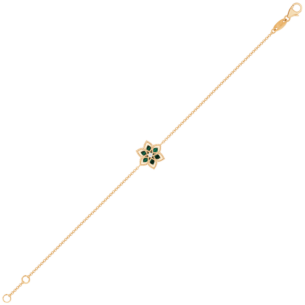 Stella D'Oro 18K Rose Gold Diamond And Malachite Bracelet