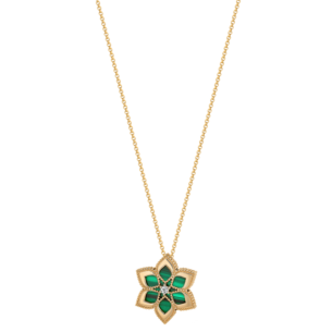 Stella D'Oro 18K Rose Gold Diamond And Malachite Necklace