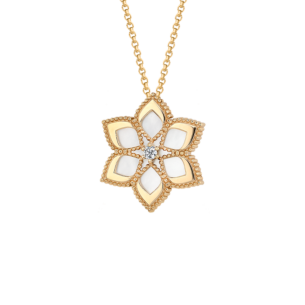Stella D'Oro 18K Rose Gold Diamond And Mother Of Pearl Necklace