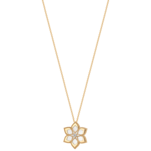 Stella D'Oro 18K Rose Gold Diamond And Mother Of Pearl Necklace