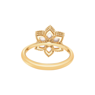 Stella D'Oro 18K Rose Gold Diamond And Mother Of Pearl Ring