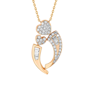 Youth 18k Rose Gold and Diamond Pendant Necklace