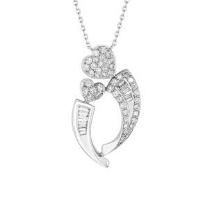 Youth 18k White Gold and Diamond Pendant Necklace