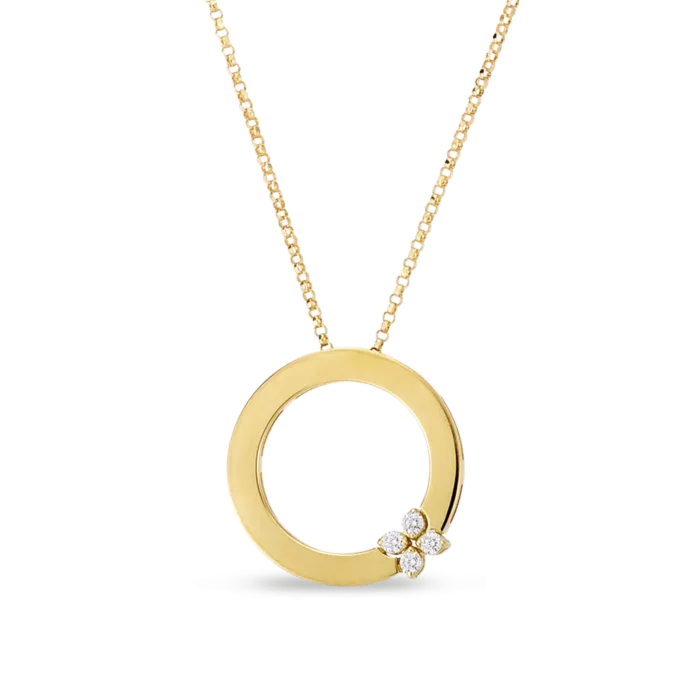 [Golden dew] 韓国☆18K Gold☆Verona in Love 2C Necklace Yellow gold necklace Love In Verona Roberto Coin - Jewelry