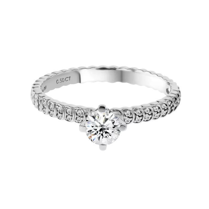 Damas Engagement Full Eternity Diamond Ring 0.50 Carat