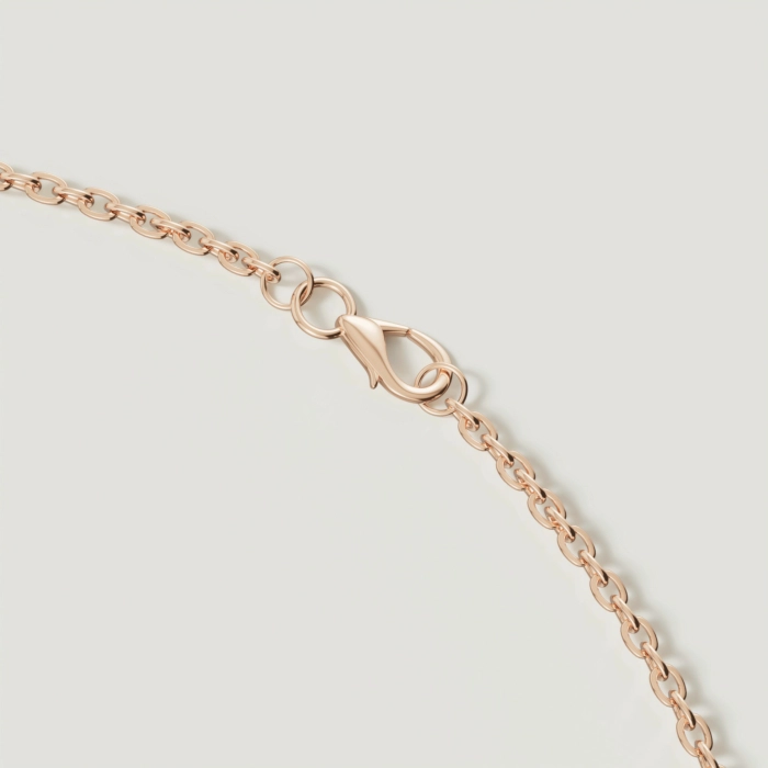 Collier En Or 18 Carats 4,7 Grammes Avec Agate Rouge - Occasion