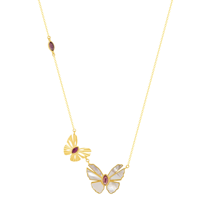 Damas Jewelry Damas Gold Chain Farfasha Sunkiss Butterfly Necklace