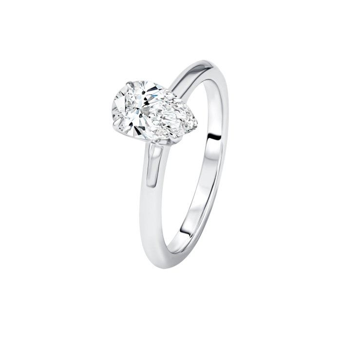 Gaia Fancy Ring in 18K White Gold
