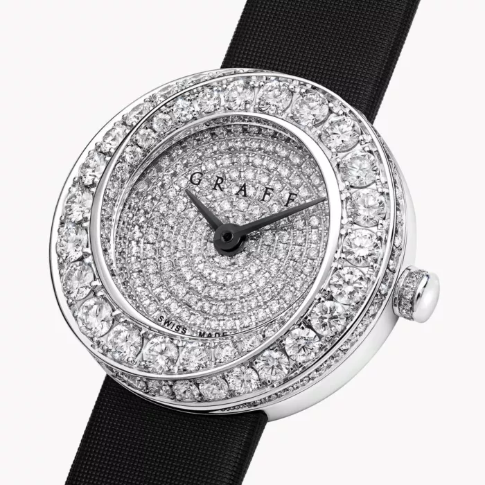 White watch with diamonds 2025