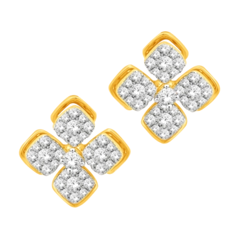 Ananya Alyssa 18k Yellow Gold Diamond Earring
